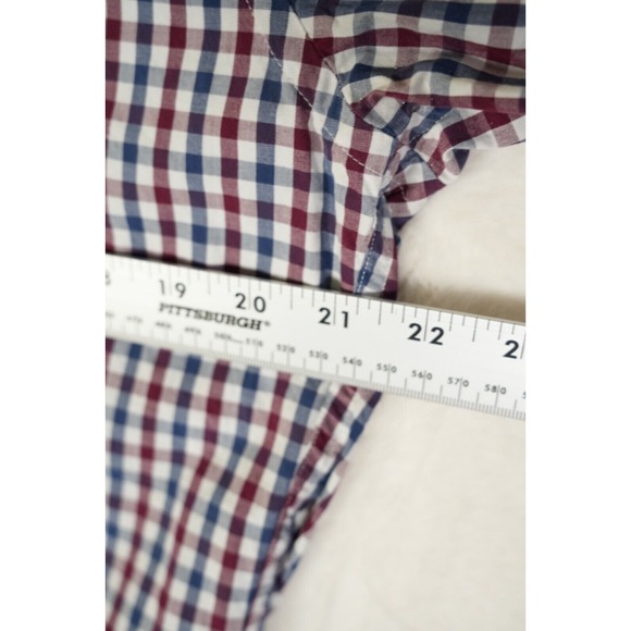 J‎ Crew Button Down Slim Shirt Men Large Plaid Long Sleeve %100 Cotton - Picture 7 of 9